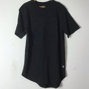 Southpole collection embossed black shirt